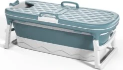 Simple Fix Zitbad - 115cm - Opvouwbaar Bad - Bath Bucket - Zitbad Voor Volwassenen & Kinderen - 160L - Blauw