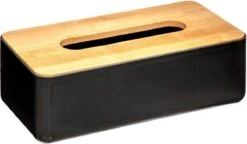 Five Tissuedoos - Zwart - Bamboe - 13 X 26 X 8.8 Cm -Badkamerproducten Winkel 1200x698