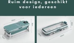 Livista® - Opvouwbaar Bad - Blauw - Zitbad - Inklapbaar - Bath Bucket - 150 CM LANG - XL - Incl. Thermometer & Onderwater LED Lichten 13 Livista® - Opvouwbaar Bad - Blauw - Zitbad - Inklapbaar - Bath Bucket - 150 CM LANG - XL - Incl. Thermometer & Onderwater LED Lichten -Badkamerproducten Winkel 1200x700