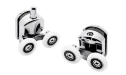 T.R. Goods - Douchedeur Wielen Set Van 8 Stuks Verchroomd - Roestvrij Verchroomd - Reserve Douche Deur Rollers Geleiders Rolletjes - Schuifdeur Katrollen Douchecabine Wieltjes - Set Van 8 Stuks -Badkamerproducten Winkel 1200x716