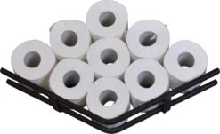 LOFT42 Jef Reserverolhouder - Zwart Metaal - 51x10x13 -Badkamerproducten Winkel 1200x733