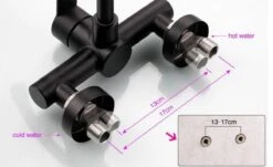 Merkloos Inbouw Wastafelkraan 8654-CB - Muurkraan - RVS - Mat Zwart -Badkamerproducten Winkel 1200x733 3