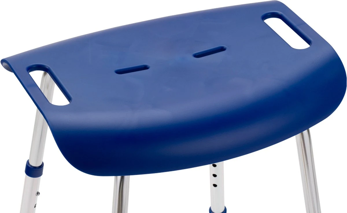 Luxe Design Douchekruk Met Handige Handgrepen - Blauw - In Hoogte Verstelbaar - Douchezitje - Douchestoel 4 Luxe Design Douchekruk Met Handige Handgrepen - Blauw - In Hoogte Verstelbaar - Douchezitje - Douchestoel - Afbeelding 2