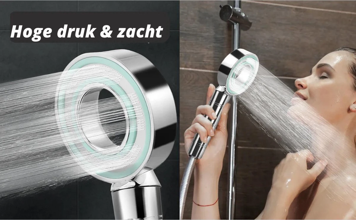 Merkloos Waterbesparende Douchekop - Handdouche Met Hoge Druk En Filter - Regendouche 9 Merkloos Waterbesparende Douchekop - Handdouche Met Hoge Druk En Filter - Regendouche - Afbeelding 7