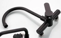 Merkloos Inbouw Wastafelkraan 8654-CB - Muurkraan - RVS - Mat Zwart -Badkamerproducten Winkel 1200x747 2