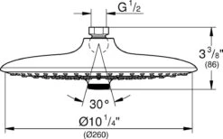 GROHE Euphoria 260 Hoofddouche - Regendouche ø 26 Cm - Eco - Met 3 Stralen - Chroom -Badkamerproducten Winkel 1200x750