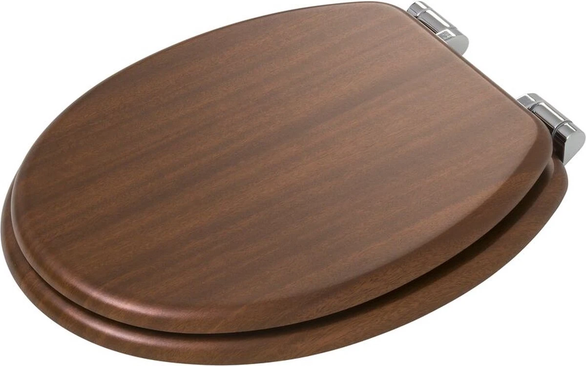 Tiger Douglas - Toiletbril - MDF - Walnoot 7 Tiger Douglas - Toiletbril - MDF - Walnoot - Afbeelding 5