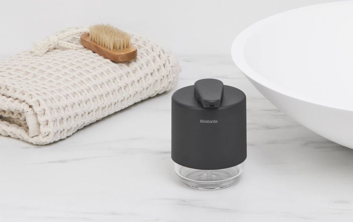 Brabantia MindSet Zeepdispenser - 200 Ml - Mineral Infinite Grey 10 Brabantia MindSet Zeepdispenser - 200 Ml - Mineral Infinite Grey - Afbeelding 8