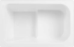 Saqu Zitbad - Mobiel Bad - 103x65cm - Wit - Incl Bijbehorende Poot En Zonder Afvoer -Badkamerproducten Winkel 1200x759 1