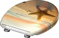 SCHÜTTE WC-Bril 82373 SEA STAR - Duroplast - Soft Close - Afklikbaar - RVS-Scharnieren - Decor - 3-zijdige Print -Badkamerproducten Winkel 1200x761 4