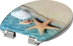 SCHÜTTE WC-Bril 82196 BEACH - Duroplast - Soft Close - Verchroomde Scharnieren - Decor - 1-zijdige Print 13 SCHÜTTE WC-Bril 82196 BEACH - Duroplast - Soft Close - Verchroomde Scharnieren - Decor - 1-zijdige Print -Badkamerproducten Winkel 1200x768 5