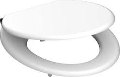 SCHÜTTE WC-Bril 84100 WHITE - MDF-Hout - Soft Close - Verchroomde Scharnieren - Gelakt - Wit -Badkamerproducten Winkel 1200x778 3