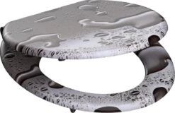 SCHÜTTE WC-Bril 80123 GREY STEEL - MDF-Hout - Soft Close - Verchroomde Scharnieren - Decor - 3-zijdige Print -Badkamerproducten Winkel 1200x778 4