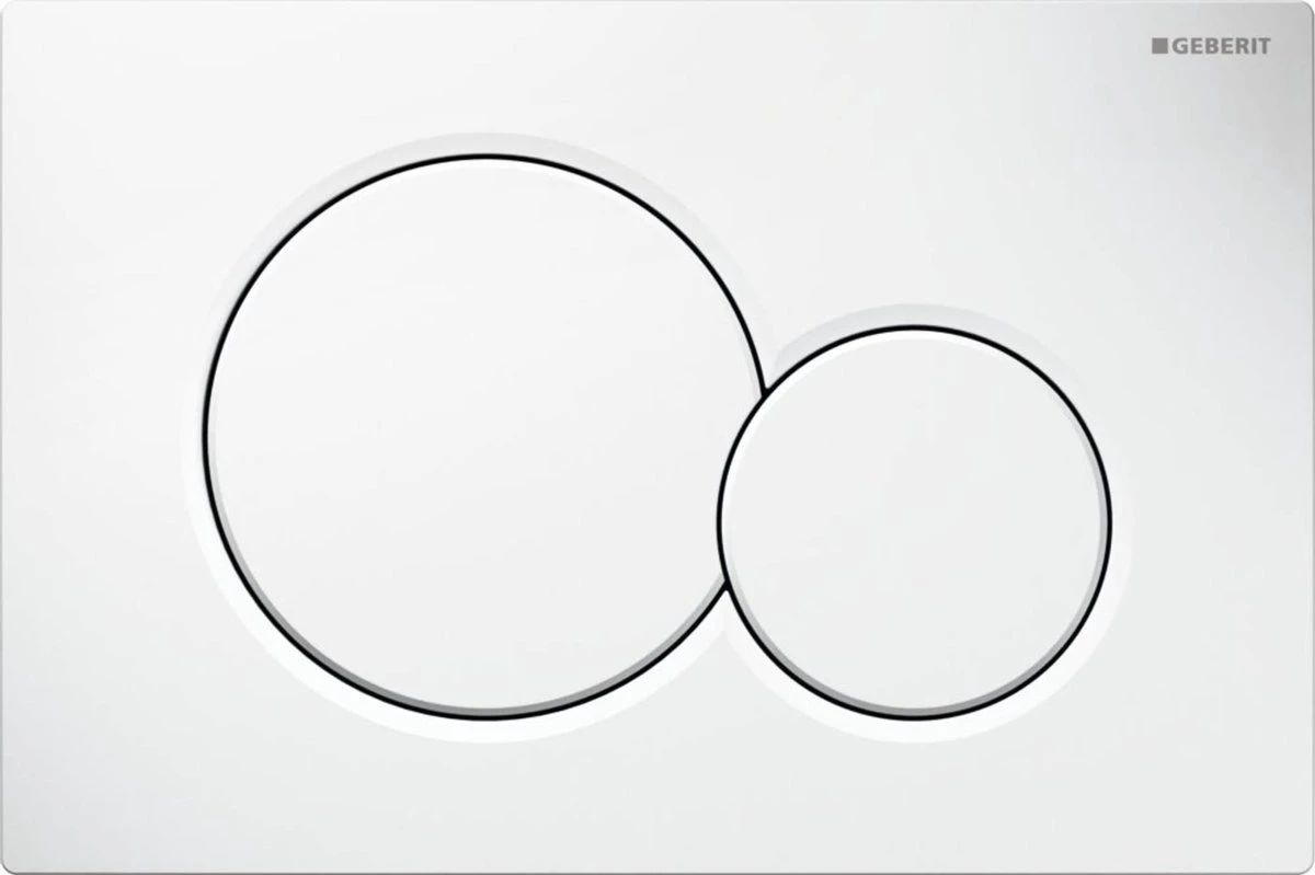 Geberit Sigma 01 Bedieningspaneel - Wit 8 Geberit Sigma 01 Bedieningspaneel - Wit - Afbeelding 6