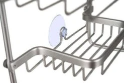 Recalma Doucherek 3 Laags - Monteren Zonder Boren - Zilver - Zuignap - Ook Voor Grote Flessen - Opbergrek Douche - 3 Etages -Badkamerproducten Winkel 1200x800 50