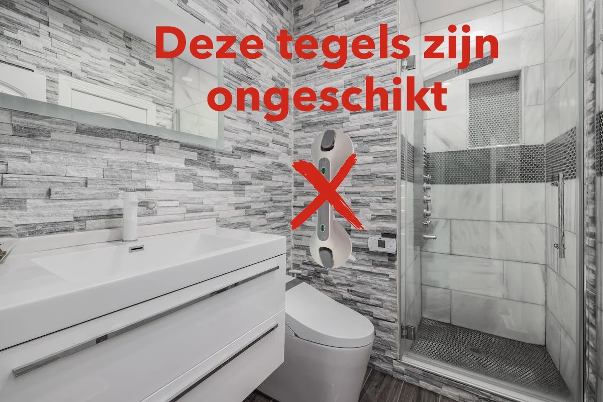 2 Stuks Supersterke Veiligheidsgrepen Voor Badkamer Douche, Bad, Toilet Met Sterke Zuignappen 7 2 Stuks Supersterke Veiligheidsgrepen Voor Badkamer Douche, Bad, Toilet Met Sterke Zuignappen - Afbeelding 5