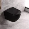 Rimless Hangtoilet - Zwart - Slimline Softclose - Quick Release Zitting 1 Rimless Hangtoilet - Zwart - Slimline Softclose - Quick Release Zitting -Badkamerproducten Winkel 1200x800 93