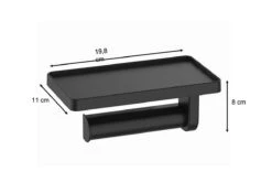 SaniRay Toiletrolhouder Met Telefoonhouder - Toiletrolhouder Met Planchet Voor Telefoon - Kunststof - WC Rolhouder Met Plankje Voor Telefoon. -Badkamerproducten Winkel 1200x801