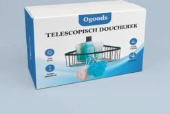 Ogoods Telescopisch Doucherek Inclusief 4 Manden - Zwart - Badkamerrek - Zonder Boren - In Hoogte Verstelbaar - Opbergsysteem 18 Ogoods Telescopisch Doucherek Inclusief 4 Manden - Zwart - Badkamerrek - Zonder Boren - In Hoogte Verstelbaar - Opbergsysteem -Badkamerproducten Winkel 1200x805