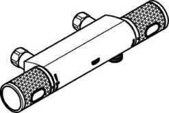 GROHE Grohtherm 1000 Performance Thermostatische Douchekraan - 12cm - Zonder Koppelingen - Chroom - 34778000 -Badkamerproducten Winkel 1200x808 1