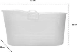 LIFEBATH - Zitbad Mira - Bath Bucket XL - 400L - Ligbad 122 Cm - Wit -Badkamerproducten Winkel 1200x811 1