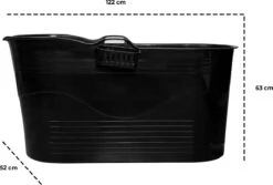 LIFEBATH - Zitbad Mira - Bath Bucket XL - Inclusief Hoofdkussen - 400L - Ligbad 122 Cm - Zwart -Badkamerproducten Winkel 1200x811 3