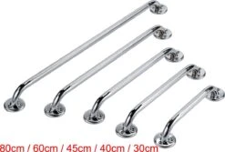 Wandbeugel Chrome RVS Look 30 Cm Extra Grip. Handgreep / Wandgreep Voor Badkamer / Douche / Toilet. Toiletbeugel / Badgreep / Douchegreep -Badkamerproducten Winkel 1200x813 3