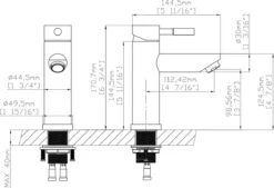 Merkloos Wastafelkraan 8500A - Badkamerkraan - Toiletkraan - Mengkraan - Mat Zwart -Badkamerproducten Winkel 1200x821 1