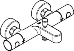GROHE Grohtherm 800 Cosmopolitan Thermostatische Badkraan - Incl. Omstel En Koppelingen - Chroom - 34766000 -Badkamerproducten Winkel 1200x828 5