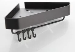 Cgoods Doucherek 2 Laags - Doucherek Zonder Boren - Doucherekje - Douchemandje - Badkamerrek - Badkamer Accessoires - Zwart -Badkamerproducten Winkel 1200x835 1