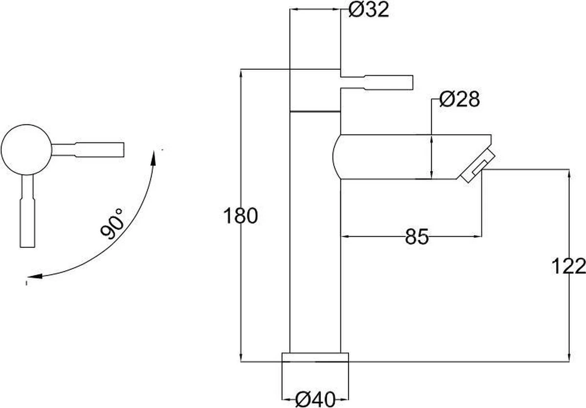 Merkloos Toiletkraan Kolding (Zwart) - Alleen Koud Water - Design - 201217Z 4 Merkloos Toiletkraan Kolding (Zwart) - Alleen Koud Water - Design - 201217Z - Afbeelding 2