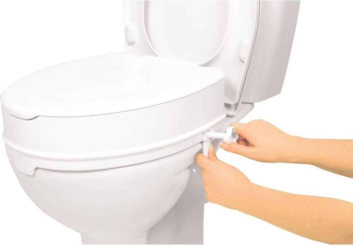 VITILITY Toiletverhoger Met Deksel 10 Cm - Wc Bril - Verhoogd Toilet 5 VITILITY Toiletverhoger Met Deksel 10 Cm - Wc Bril - Verhoogd Toilet - Afbeelding 3