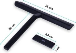 Douchewisser Zwart Met Magneetstrip - Badkamer Accessoires - Raamwisser - Trekker Douche - Silicone - 21cm X 20cm 23 Douchewisser Zwart Met Magneetstrip - Badkamer Accessoires - Raamwisser - Trekker Douche - Silicone - 21cm X 20cm -Badkamerproducten Winkel 1200x839 1