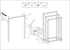 Sealskin Tube - Handdoekrek Vrijstaand - Zwart -Badkamerproducten Winkel 1200x848 2