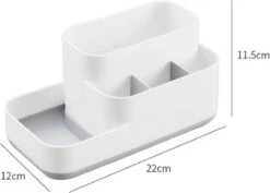 Tandenborstelhouder Badkamer – Elektrische Tandenborstel Houder - Tandenborstel - Make Up Organizer - Desk Organizer - Bureau Organizer - Opbergbox - Wit -Badkamerproducten Winkel 1200x858 1