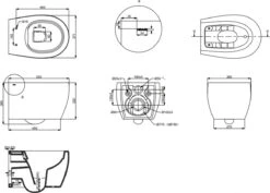 Viidako – Paskii Toiletpot – Mat Zwart – Design - Rimless – INCLUSIEF Softclose Zitting – Quick Release - Hangend/zwevend Toilet -Badkamerproducten Winkel 1200x858 2