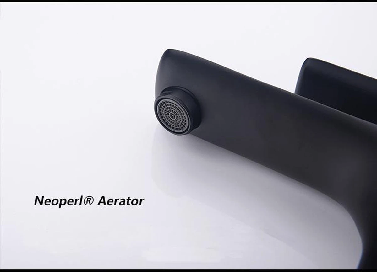 Inspire Badkamer Kraan Zwart Inclusief Aansluitingen - Wastafel Kraan - Zwart Chroom 7 Inspire Badkamer Kraan Zwart Inclusief Aansluitingen - Wastafel Kraan - Zwart Chroom - Afbeelding 5