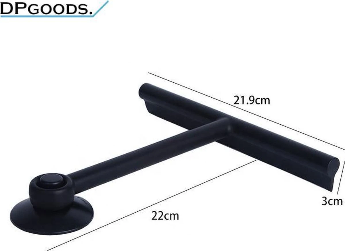 Merkloos Topsky™ - Douchewisser - Zwart - Raamwisser – Deluxe Douchewisser – Badkamer Accessoires Zwart - Douchewisser Met Zuignap – Wisser Douche 7 Merkloos Topsky™ - Douchewisser - Zwart - Raamwisser – Deluxe Douchewisser – Badkamer Accessoires Zwart - Douchewisser Met Zuignap – Wisser Douche - Afbeelding 5