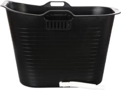 FlinQ Bath Bucket Premium Zwart - Zitbad 2022 - Met Temperatuurmeter - Upgrade Bath Bucket Voor Volwassenen En Kinderen - Zwart -Badkamerproducten Winkel 1200x891 1