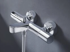 GROHE QuickFix Precision Get Thermostatische Badkraan - EcoJoy® - 15cm - Met Koppelingen - Chroom - 34774000 -Badkamerproducten Winkel 1200x899 34