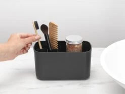Brabantia ReNew Tandenborstelhouder - 11 X 19,6 X 9,9 Cm - Dark Grey -Badkamerproducten Winkel 1200x900 35