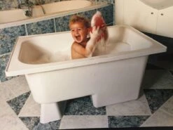 Saqu Zitbad - Mobiel Bad - 103x65cm - Wit - Incl Bijbehorende Poot En Zonder Afvoer -Badkamerproducten Winkel 1200x900 64