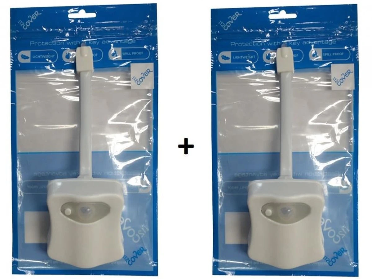 2 Stuks Toiletpotverlichting-automatisch-led-licht-toilet-bril-verlichting-voor-wc-in-8-stelbare-kleuren-wc-lamp-nachtlamp-bewegingssensor-toiletpot, Wit , Merk I12Cover 9 2 Stuks Toiletpotverlichting-automatisch-led-licht-toilet-bril-verlichting-voor-wc-in-8-stelbare-kleuren-wc-lamp-nachtlamp-bewegingssensor-toiletpot, Wit , Merk I12Cover - Afbeelding 7