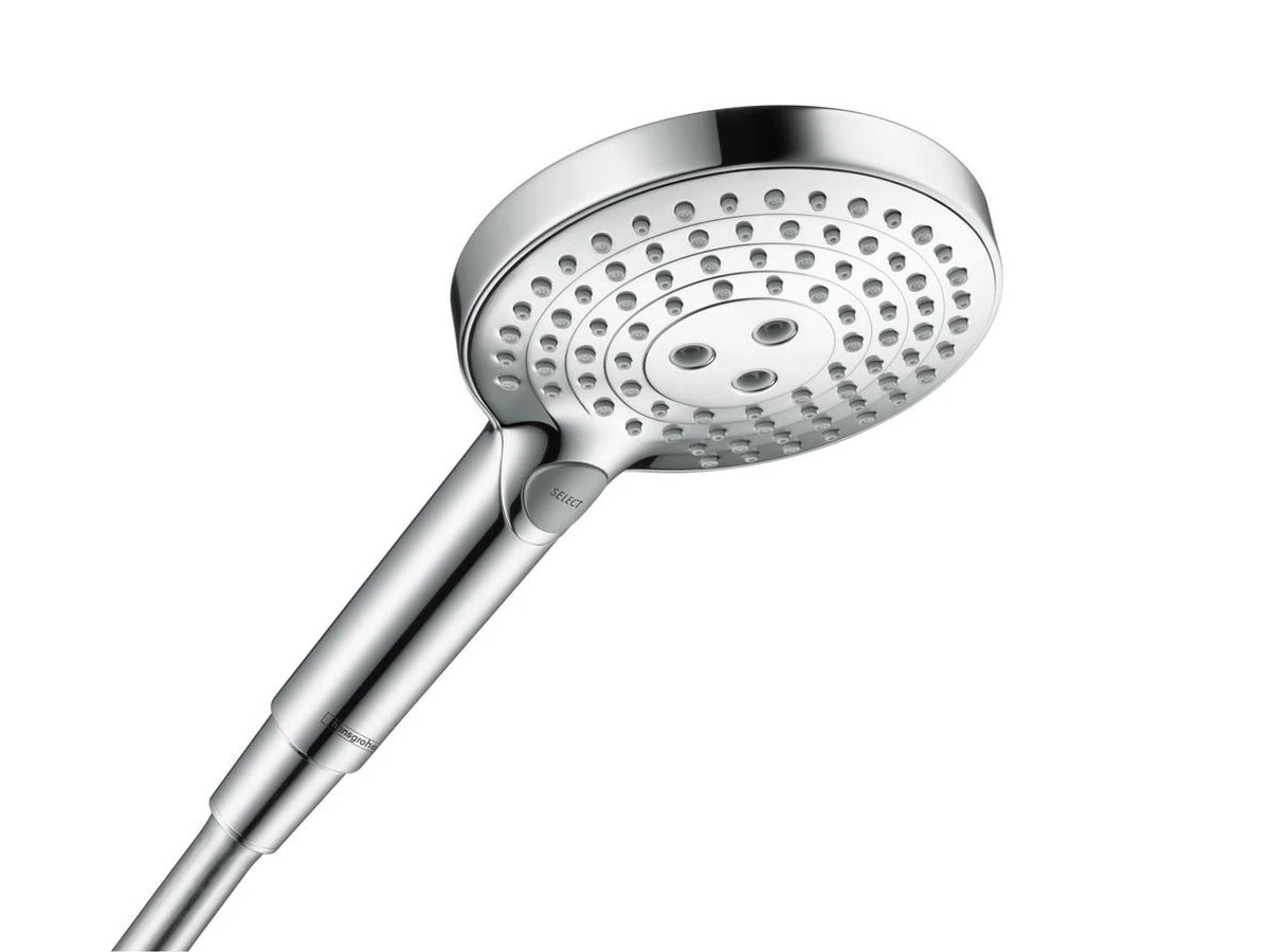 Hansgrohe Raindance Select S - Handdouche 120 PowderRain - 3 Straalsoorten - Chroom 4 Hansgrohe Raindance Select S - Handdouche 120 PowderRain - 3 Straalsoorten - Chroom - Afbeelding 2