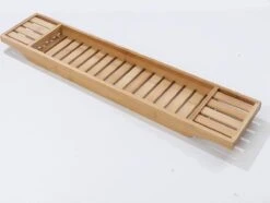 Merkloos Decopatent® Badrekje Voor Over Bad - 70 Cm - Bamboe Hout - Badrek - Badplank - Badbrug - Basic Bad Tafeltje Voor In Bad - Naturel -Badkamerproducten Winkel 1200x905 5