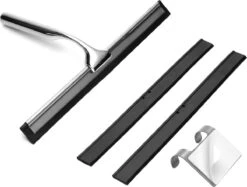 Douchewisser Met Ophanghaak En 2 Extra Strips - Raamwisser Voor Douche - Raamtrekker Chroom -Badkamerproducten Winkel 1200x907