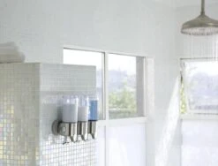 Simplehuman Zeepdispenser Wand Duo - RVS - 22.6x9.4x24.5 Cm - Zilver -Badkamerproducten Winkel 1200x914 2