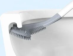 Bradey Toiletborstel Siliconen - WC Borstel Met Houder - Optimale Hygiëne - Golfclub-vorm - Komt In Alle Hoeken -Badkamerproducten Winkel 1200x916