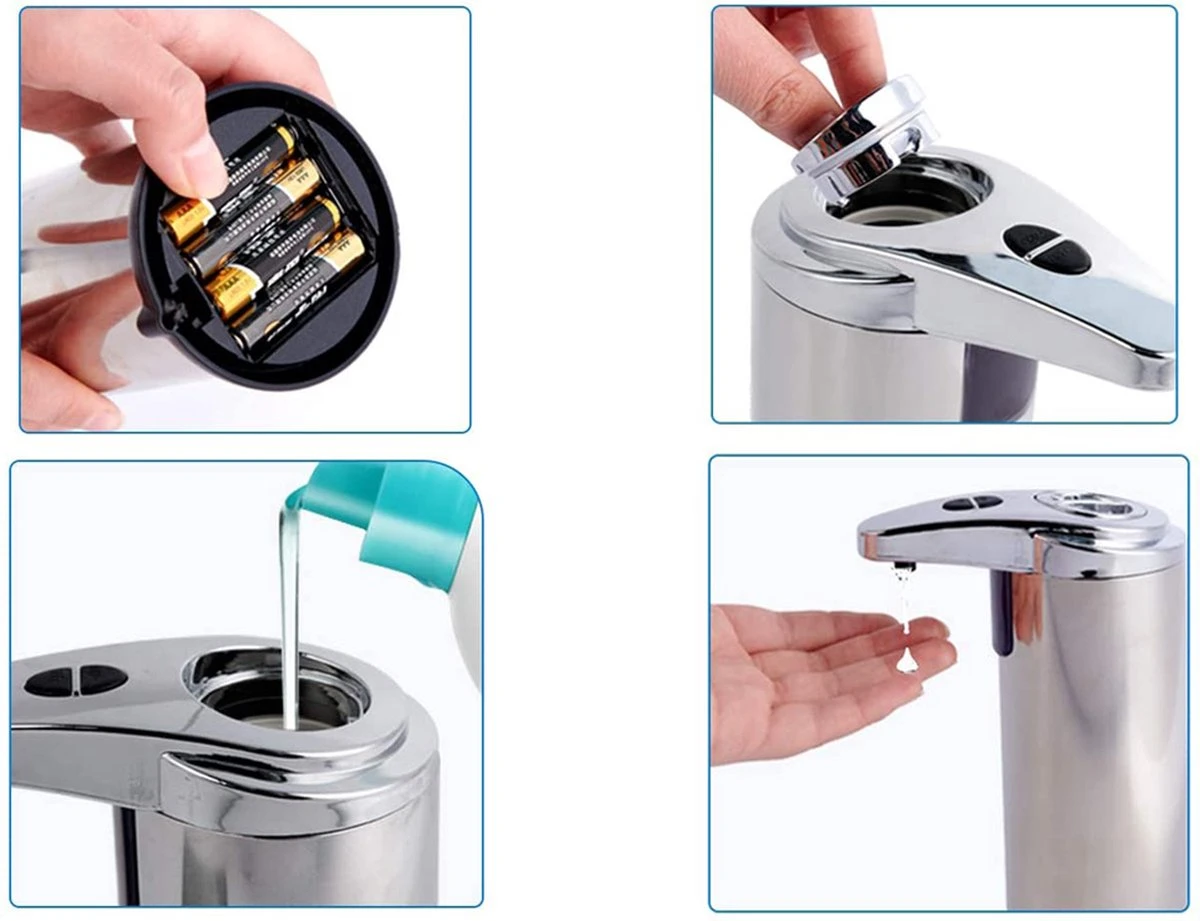 Merkloos Automatische Foam Dispenser - Schuim - Zeep - Vloeistofdispenser - Hygiëne - Bewegingssensor - Schuimzeep Dispenser - Zeeppompje 7 Merkloos Automatische Foam Dispenser - Schuim - Zeep - Vloeistofdispenser - Hygiëne - Bewegingssensor - Schuimzeep Dispenser - Zeeppompje - Afbeelding 5