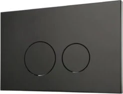 QeramiQ Push Bedieningspaneel Toilet - Frontbediening - Mat Zwart - Voor Geberit UP320/UP720 -Badkamerproducten Winkel 1200x925 2